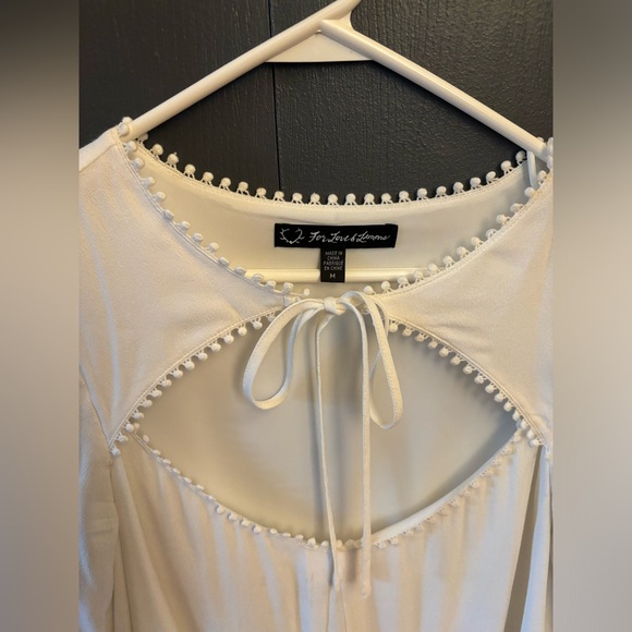 For love and Lemons, white dress, size medium, front tie, flowy - Picture 2 of 3